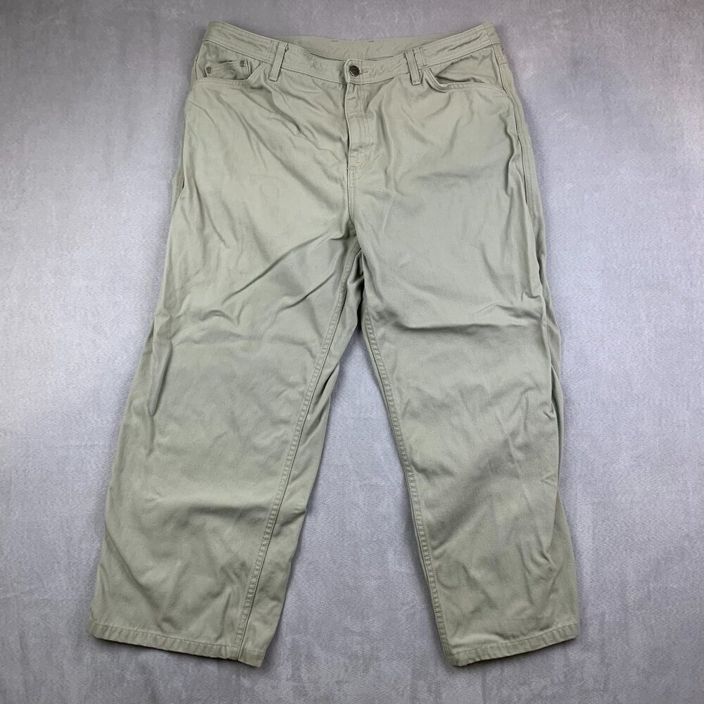 Vintage Patagonia Men Workender Pants 38 Beige Relaxed Straight 100% Nylon 38x26